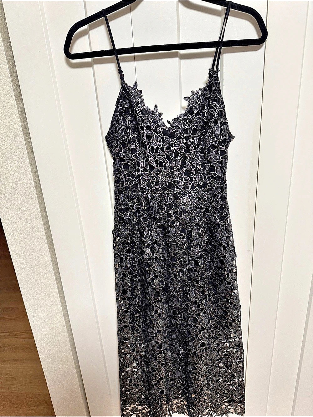 ASTR the Label The Lace Midi Dress Black